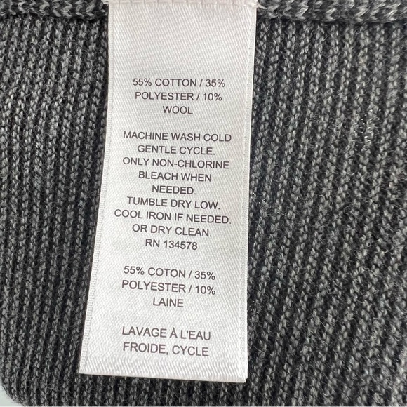 Vineyard Vines Men's Wool Cotton Blend Knit Crew Neck Sweater Sz XL Gray Basic - Picture 8 of 9